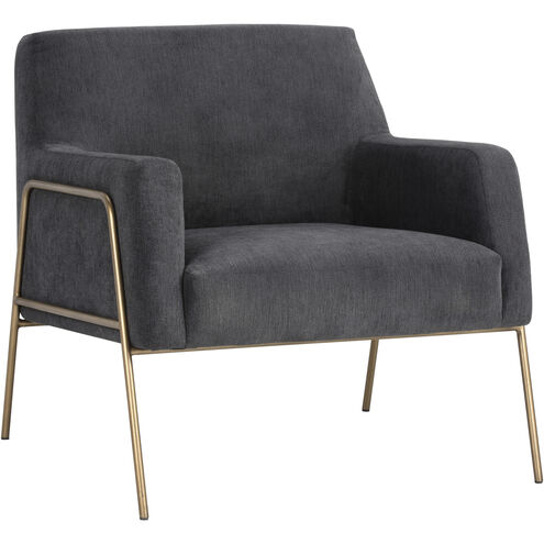 Cybil Polo Club Kohl Grey Lounge Chair